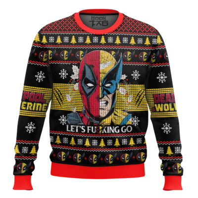 Let's Go Deadpool & Wolverine Ugly Christmas Sweater
