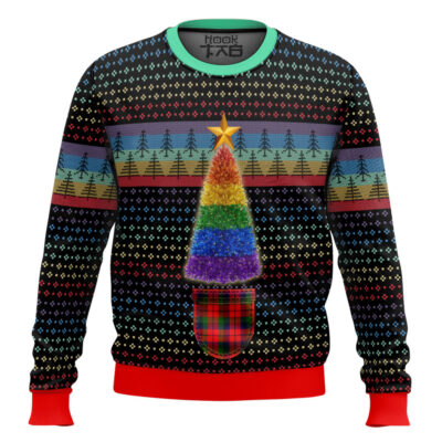 LGBTQ+ Christmas Tree Ugly Christmas Sweater