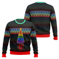 Hooktab LGBTQ+ Christmas Tree Ugly Christmas Sweater