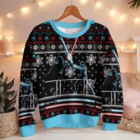 Hooktab Lightsaber Duel Star Wars Ugly Christmas Sweater