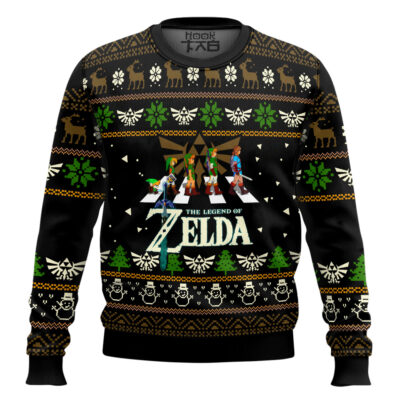 Link Abbey Road The Legend Of Zelda Ugly Christmas Sweater