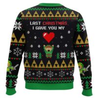 Hooktab Link Give You My Heart Legend Of Zelda Ugly Christmas Sweater