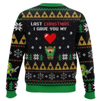 Hooktab Link Give You My Heart Legend Of Zelda Ugly Christmas Sweater