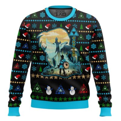 Link Hylian Crest The Legend Of Zelda Ugly Christmas Sweater