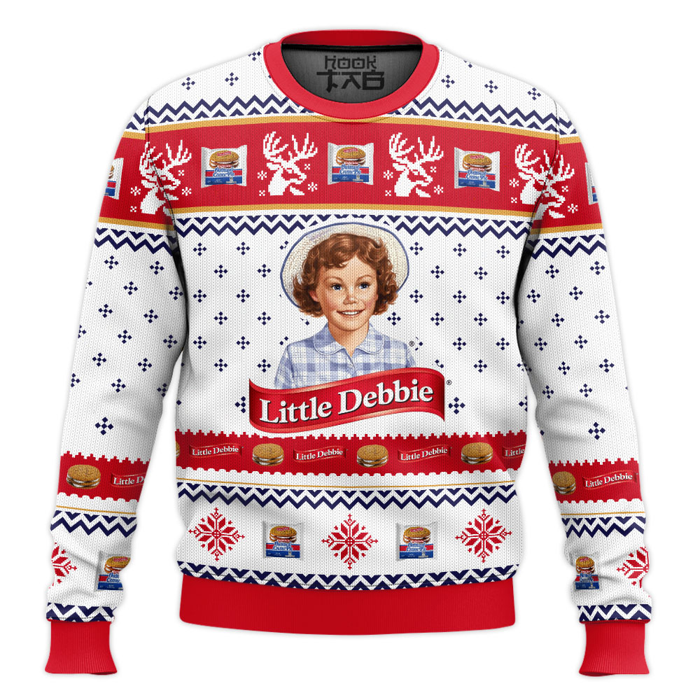 Hooktab Little Debbie Ugly Christmas Sweater Hooktab Little Debbie Ugly Christmas Sweater