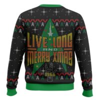 Hooktab Live Long And Merry Xmas 1966 Star Trek Ugly Christmas Sweater