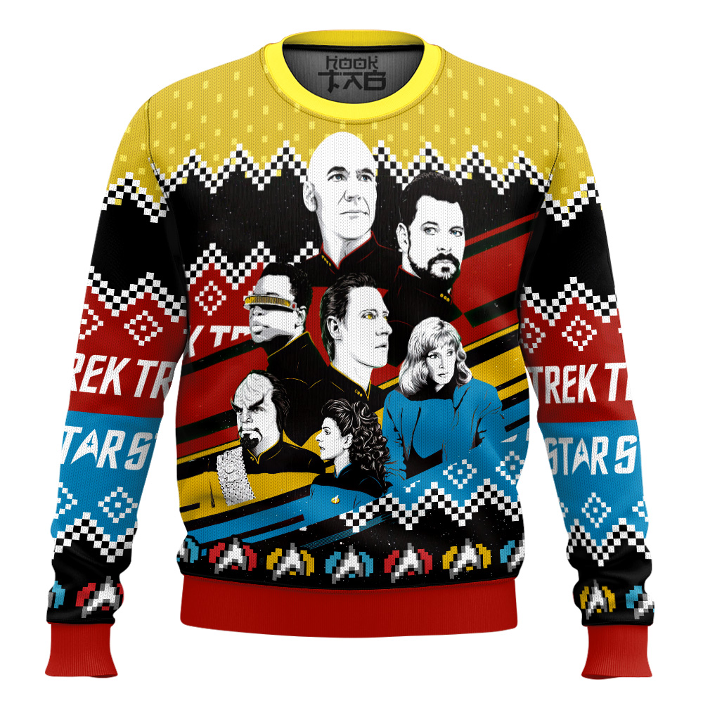 Hooktab Live Long And Prosper Star Trek Ugly Christmas Sweater Hooktab Live Long And Prosper Star Trek Ugly Christmas Sweater
