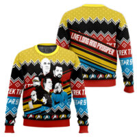 Hooktab Live Long And Prosper Star Trek Ugly Christmas Sweater