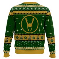 Hooktab Loki Laufeyson Marvel Ugly Christmas Sweater