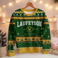 Hooktab Loki Laufeyson Marvel Ugly Christmas Sweater