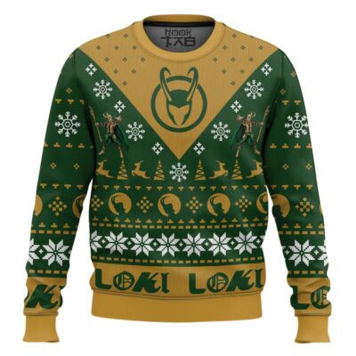 Loki Let Earth Receive Her King Marvel Ugly Christmas Sweater