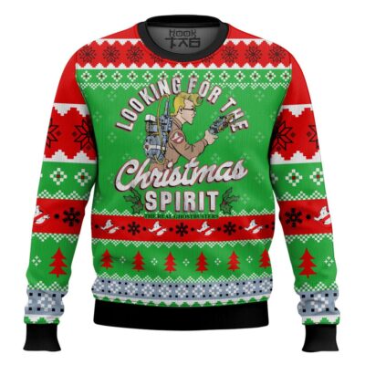 Looking For Christmas Spirit Ghostbusters Ugly Christmas Sweater