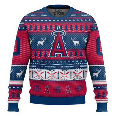 Los Angeles Angels - Custom Name And Number Ugly Sweater