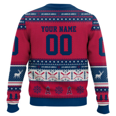 Hooktab Los Angeles Angels – Custom Name And Number Ugly Sweater