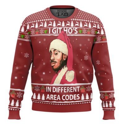 Ludacris I Got Ho’s In Different Area Codes Ugly Christmas Sweater
