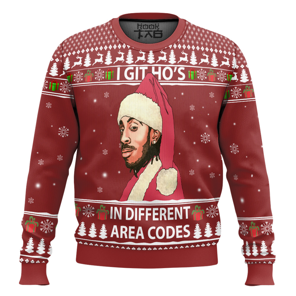 Hooktab Ludacris I Got Ho’s In Different Area Codes Ugly Christmas Sweater Hooktab Ludacris I Got Ho’s In Different Area Codes Ugly Christmas Sweater