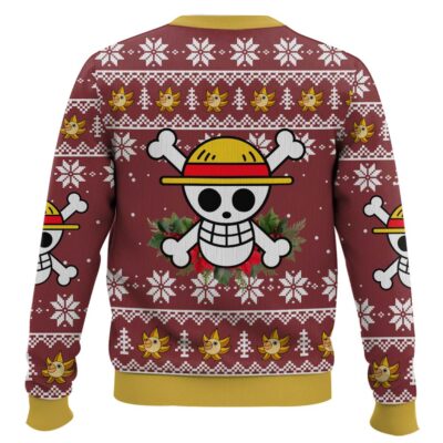 Hooktab Luffy Funny Face One Piece Ugly Christmas Sweater