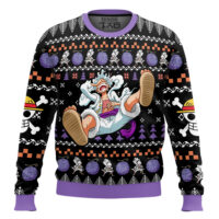 Hooktab Luffy Nika One Piece Ugly Christmas Sweater