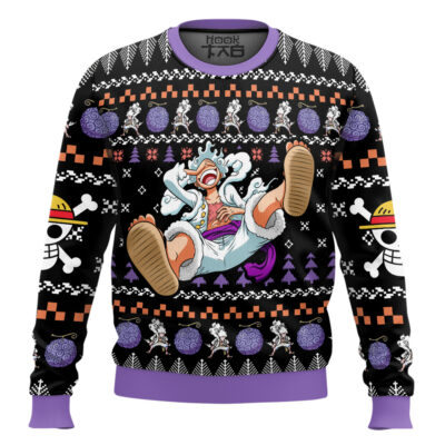 Luffy Nika One Piece Ugly Christmas Sweater