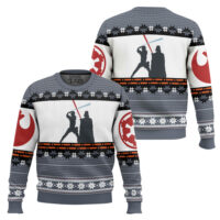Hooktab Luke vs Vader Star Wars Ugly Christmas Sweater