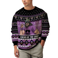 Hooktab Macho Man Cream Of The Crop WWE Ugly Christmas Sweater