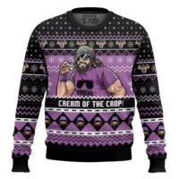 Hooktab Macho Man Cream Of The Crop WWE Ugly Christmas Sweater