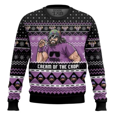 Macho Man Cream Of The Crop WWE Ugly Christmas Sweater