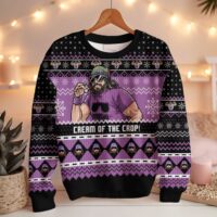 Hooktab Macho Man Cream Of The Crop WWE Ugly Christmas Sweater