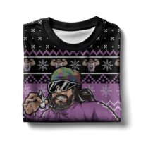Hooktab Macho Man Cream Of The Crop WWE Ugly Christmas Sweater