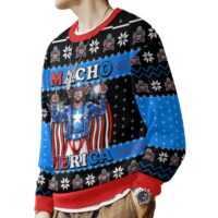 Hooktab Macho Man Macho Merica WWE Ugly Christmas Sweater
