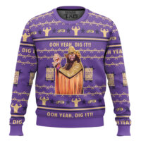 Hooktab Macho Man Oh Yeah Dig It WWE Ugly Christmas Sweater