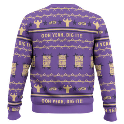 Hooktab Macho Man Oh Yeah Dig It WWE Ugly Christmas Sweater
