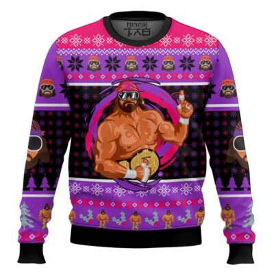 Macho Man Randy Savage WWE Ugly Christmas Sweater