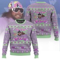 Hooktab Macho Man The Cream Will Rises To The Top WWE Ugly Christmas Sweater