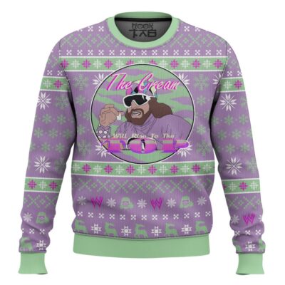 Macho Man The Cream Will Rises To The Top WWE Ugly Christmas Sweater