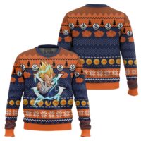Hooktab Majin Vegeta Dragon Ball Ugly Christmas Sweater