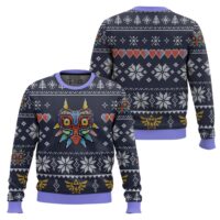 Hooktab Majora's Mask Zelda Ugly Christmas Sweater