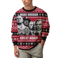 Hooktab Make Horror Great Again Ugly Christmas Sweater