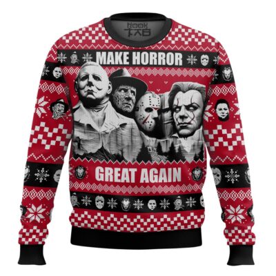 Make Horror Great Again Ugly Christmas Sweater