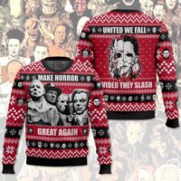 Hooktab Make Horror Great Again Ugly Christmas Sweater