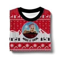 Hooktab Make It Snow Santa Picard Star Trek Ugly Christmas Sweater