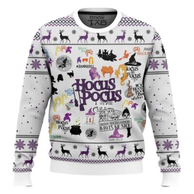Make Me Sick Hocus Pocus Ugly Christmas Sweater