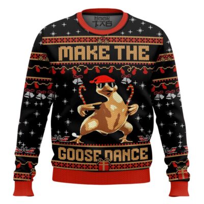 Make The Goose Dance Ugly Christmas Sweater
