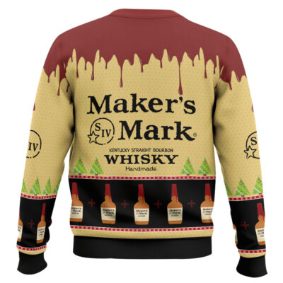 Hooktab Maker’s Mark Whisky Ugly Christmas Sweater
