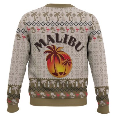 Hooktab Malibu Rum Coconut Flavored Ugly Christmas Sweater