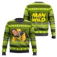 Hooktab Man vs. Wild Ugly Christmas Sweater