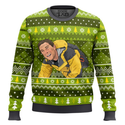 Man vs. Wild Ugly Christmas Sweater