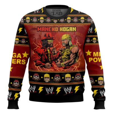 Mancho Hogan WWE Ugly Christmas Sweater