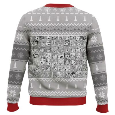 Hooktab Manga Girl Waifu Ahegao Ugly Christmas Sweater