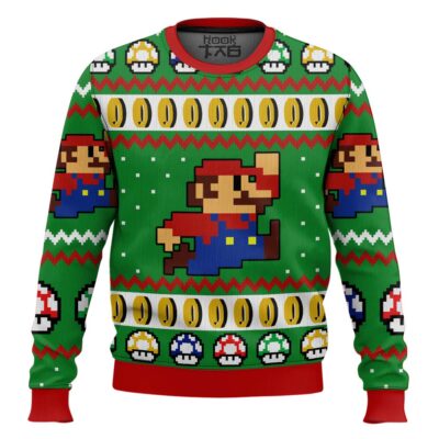 Mario Bros Jump Ugly Christmas Sweater